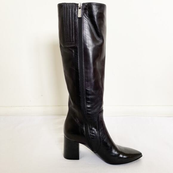Taryn Rose Michaela Nappa Leather Boot Black Size 5.5 - Picture 4 of 8